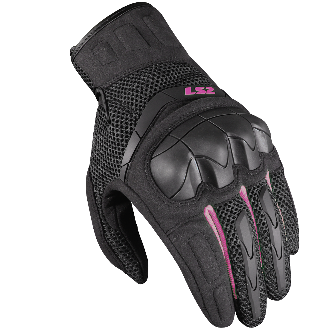 LS2 KUBRA LADY GLOVES BLACK PURPLE